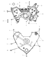 Diagram for 2009 Dodge Nitro Timing Cover - 4892265AC