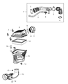 Diagram for 2012 Jeep Grand Cherokee Mass Air Flow Sensor - 68069532AA