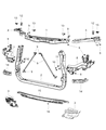 Diagram for 2019 Jeep Grand Cherokee Radiator Support - 68223547AB