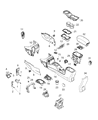 Diagram for 2019 Jeep Renegade Center Console Base - 6WD40U02AA