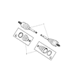 Diagram for 2003 Jeep Grand Cherokee Axle Shaft - RX012748AC