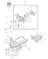 Diagram for 2000 Dodge Avenger Oil Pan - MD328412