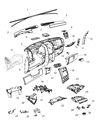 Diagram for Jeep Glove Box - 1KE74XDVAB