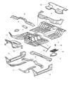 Diagram for 2007 Dodge Ram 1500 Floor Pan - 68036568AA