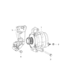 Diagram for 2014 Jeep Cherokee Alternator - 56029624AA