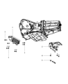 Diagram for 2007 Dodge Ram 1500 Transmission Mount - 55366616AD