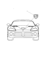 Diagram for 2005 Dodge Viper Emblem - UW3701RAA