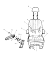 Diagram for 2005 Chrysler Town & Country Seat Cushion - 1AM601D5AA