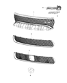 Diagram for 2016 Dodge Charger Grille - 68223889AB