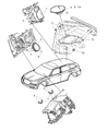 Diagram for Dodge Charger Car Speakers - 5030126AA