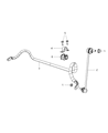 Diagram for Dodge Caliber Sway Bar Kit - 5105100AC