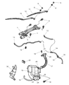 Diagram for 1999 Chrysler Concorde Windshield Washer Nozzle - 4805073AC