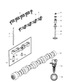 Diagram for 2007 Chrysler Aspen Camshaft - 53022065AA