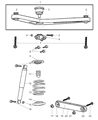 Diagram for 2002 Jeep Liberty Bump Stop - 52088705AB
