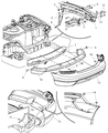 Diagram for Dodge Viper Bumper - 5029155AC