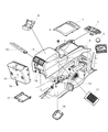 Diagram for Jeep Grand Cherokee Center Console Base - 1BJ01BD1AC