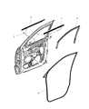 Diagram for 2011 Jeep Grand Cherokee Door Seal - 55399290AB