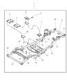 Diagram for 2000 Jeep Wrangler Transmission Mount - 52058551AB