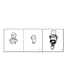 Diagram for Mopar Instrument Panel Light Bulb - 5102869AA