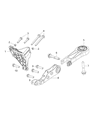 Diagram for 2014 Ram ProMaster 1500 Engine Mount Bracket - 68224952AA