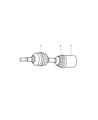 Diagram for Jeep Liberty CV Boot - 5066025AA