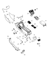 Diagram for Mopar Cup Holder - 1YV301XPAB