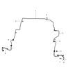 Diagram for 2010 Jeep Liberty Brake Line - 52125334AB