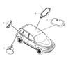 Diagram for 2010 Chrysler PT Cruiser Dome Light - 1AP63DW1AB