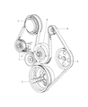 Diagram for 2009 Dodge Dakota Belt Tensioner - 53030958AG