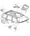 Diagram for Jeep Commander Dome Light - 5018023AA