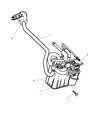 Diagram for 2003 Dodge Intrepid Vapor Canister - 4891428AC