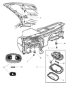 Diagram for 2004 Jeep Grand Cherokee Dome Light - 55196755AA