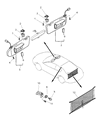 Diagram for 2004 Chrysler Sebring Sun Visor - MR641666