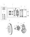 Diagram for Mopar Brake Disc - 5154118AB