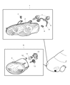 Diagram for 2004 Chrysler Sebring Fog Light - MN133285