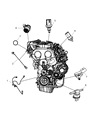 Diagram for Jeep Compass Knock Sensor - 68001451AA