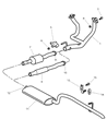 Diagram for 2001 Jeep Grand Cherokee Muffler - 52101095AB