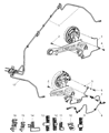 Diagram for 2010 Chrysler PT Cruiser Brake Line - 4860083AE