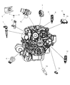 Diagram for 2009 Dodge Durango Camshaft Position Sensor - 5149054AB