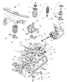 Diagram for 2002 Chrysler PT Cruiser Steering Knuckle - 5272478AA