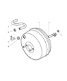 Diagram for 2006 Jeep Wrangler Brake Booster - 4798158AC