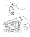 Diagram for Chrysler 300M Trunk Lid Latch - 4575362AC