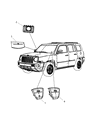 Diagram for 2008 Jeep Compass Air Bag - 5108037AA