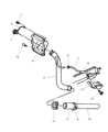 Diagram for 1990 Dodge Ram Wagon Fuel Filler Neck - 5217731