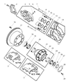 Diagram for Dodge Brake Pad - 2AMV2257AA