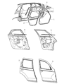 Diagram for 2005 Chrysler PT Cruiser Door Seal - 5067150AA