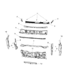 Diagram for Mopar Dash Panels - 68188406AD