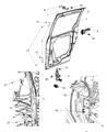 Diagram for 2020 Dodge Grand Caravan Door Hinge - 5020899AH