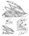 Diagram for Dodge Magnum Hood Hinge - 5065265AJ