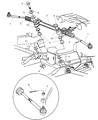 Diagram for 1992 Dodge Dakota Rack and Pinion Boot - 52037502